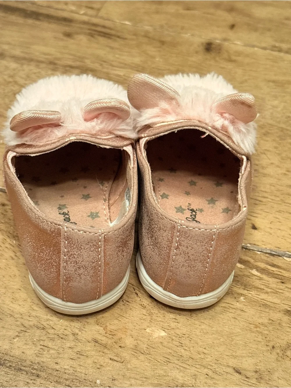 Pink Fuzzy Bunny Slip-On Shoe by Cat & Jack size toddler 5